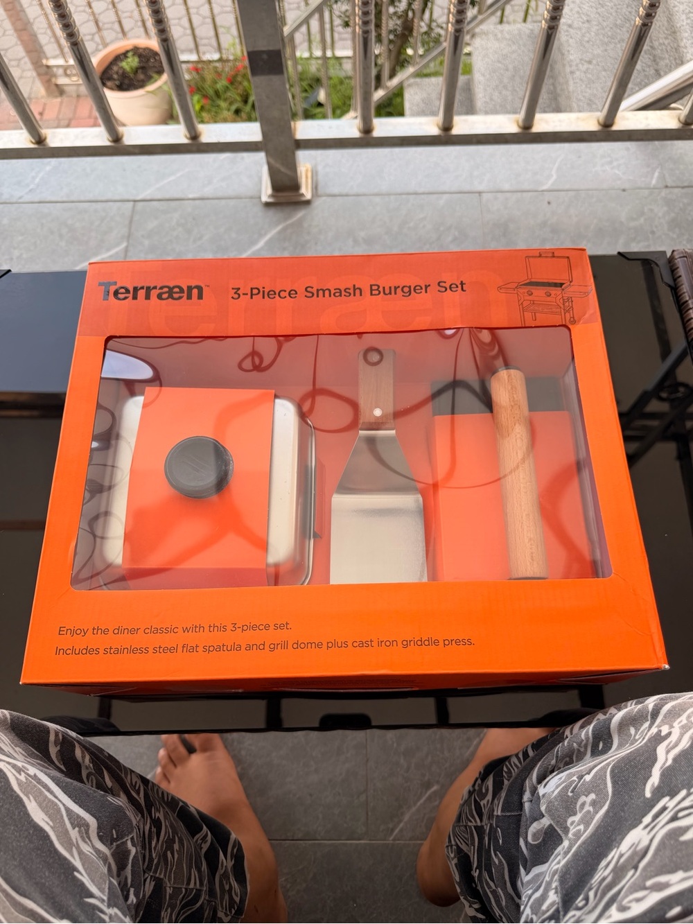 3-Piece Smash Burger Set - Orange